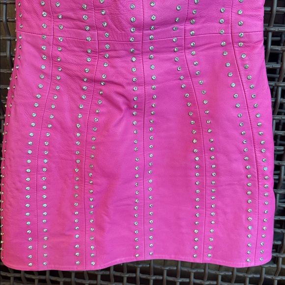 Retrofête Vesta Embellished Leather Dress - Picture 4 of 12